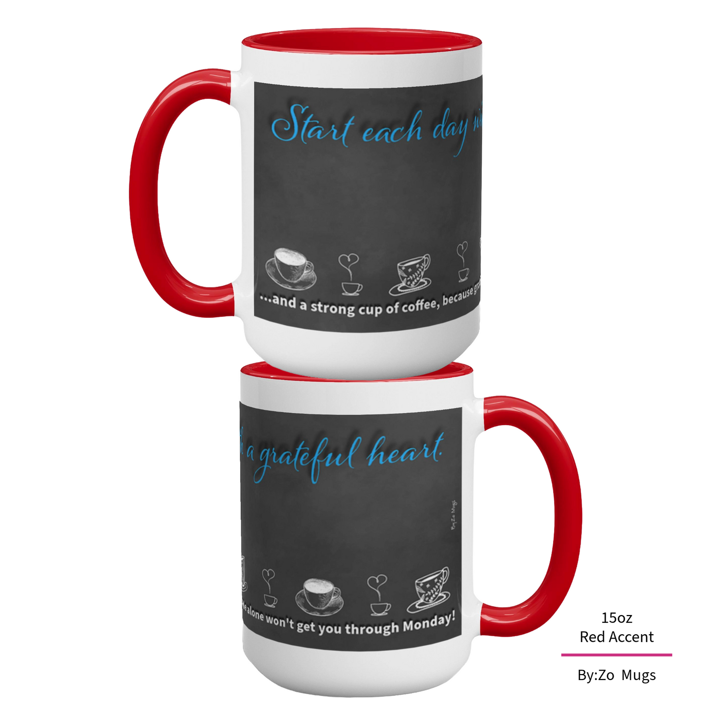 Start Your Day with Humor - Ceramic Mug by ByZo Mugs - By:Zo