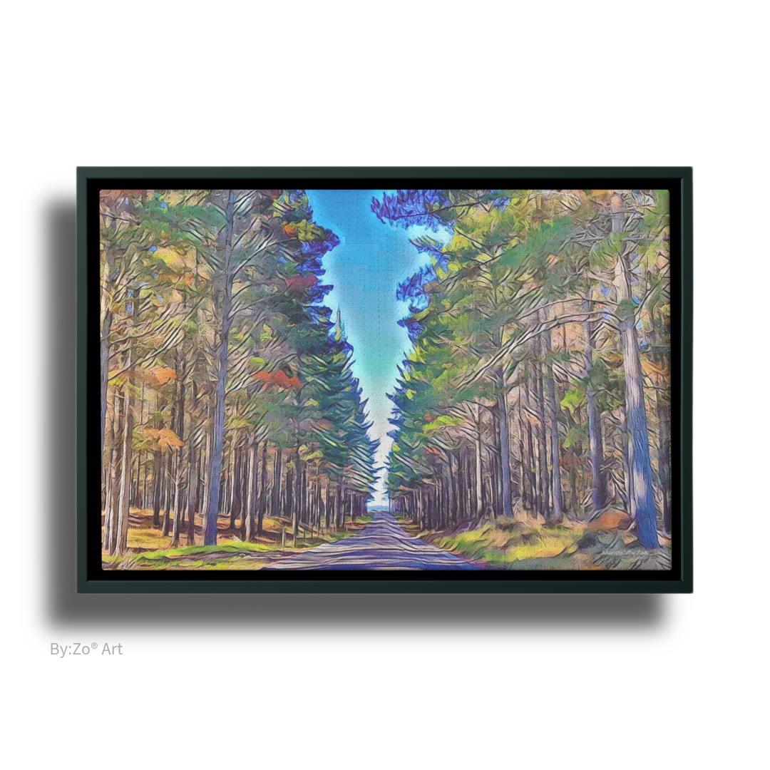 "To This Path I Go" Picasso-Inspired New Zealand Landscape - Floating Framed Canvas Fine-Art Photography teelaunch