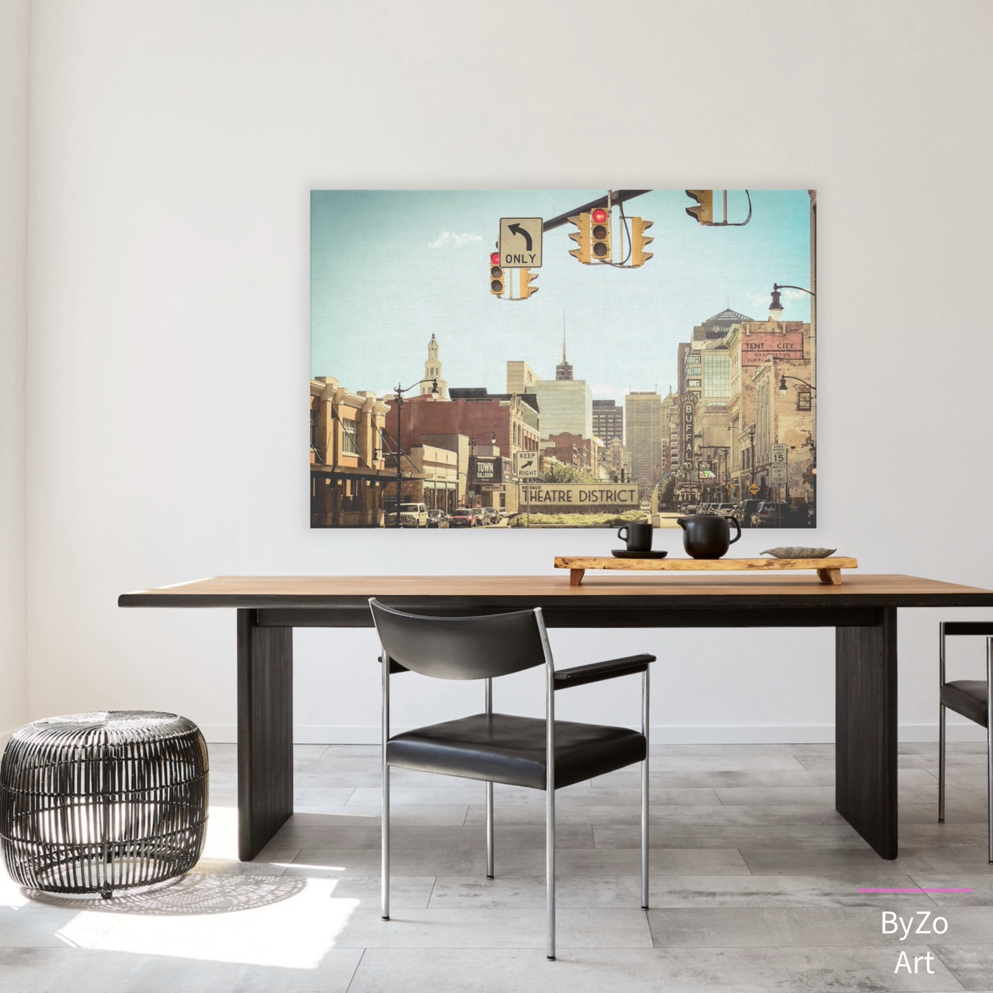 Wrapped Canvas "Theater District Buffalo NY" ByZo Art Photography teelaunch