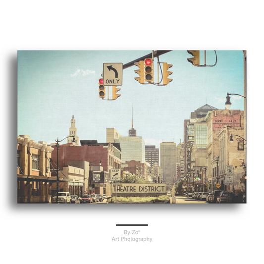 Wrapped Canvas "Theater District Buffalo NY" ByZo Art Photography teelaunch