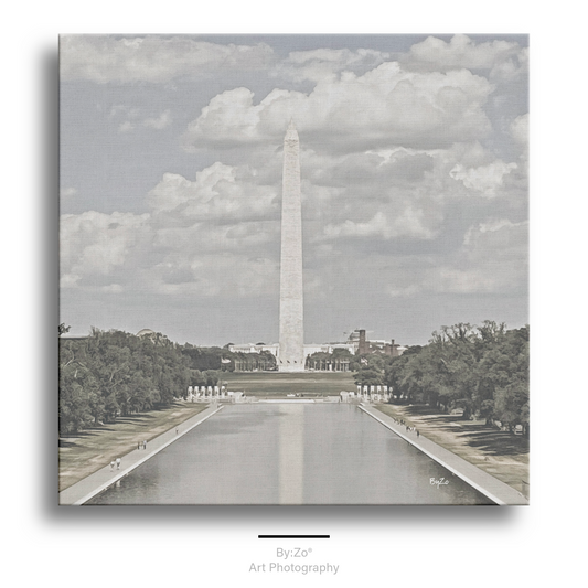 Washington Monument DC, Square Canvas ByZo Art Photography teelaunch