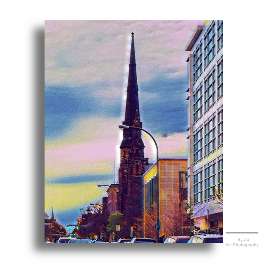 RUSH HOURS Digital Art Derived From Original Photography Of Buffalo New York Cityscapes Pictorem.com