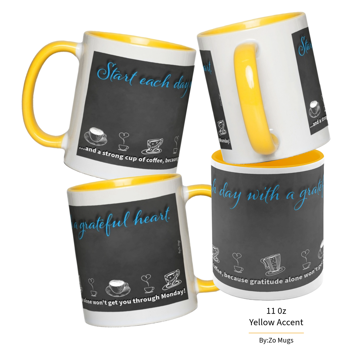 Start Your Day with Humor - Ceramic Mug by ByZo Mugs - By:Zo