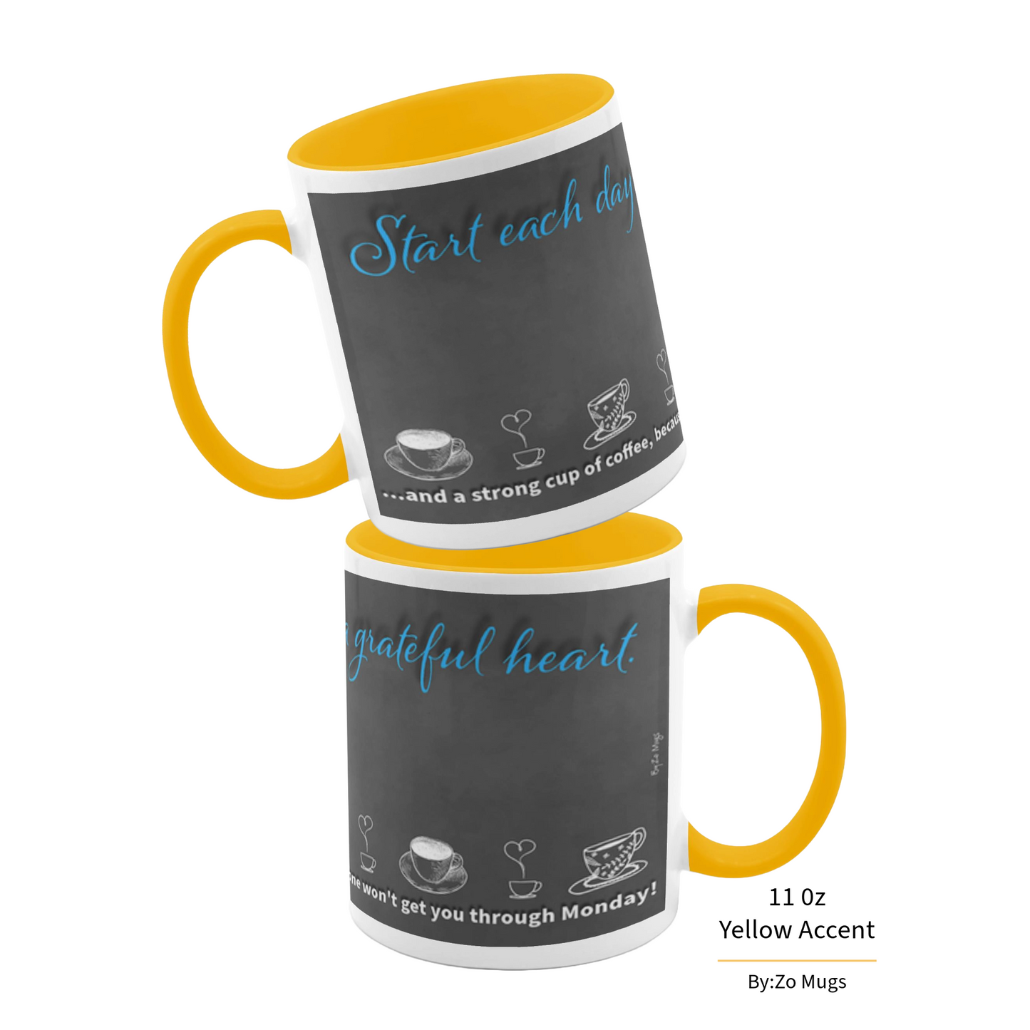 Start Your Day with Humor - Ceramic Mug by ByZo Mugs - By:Zo