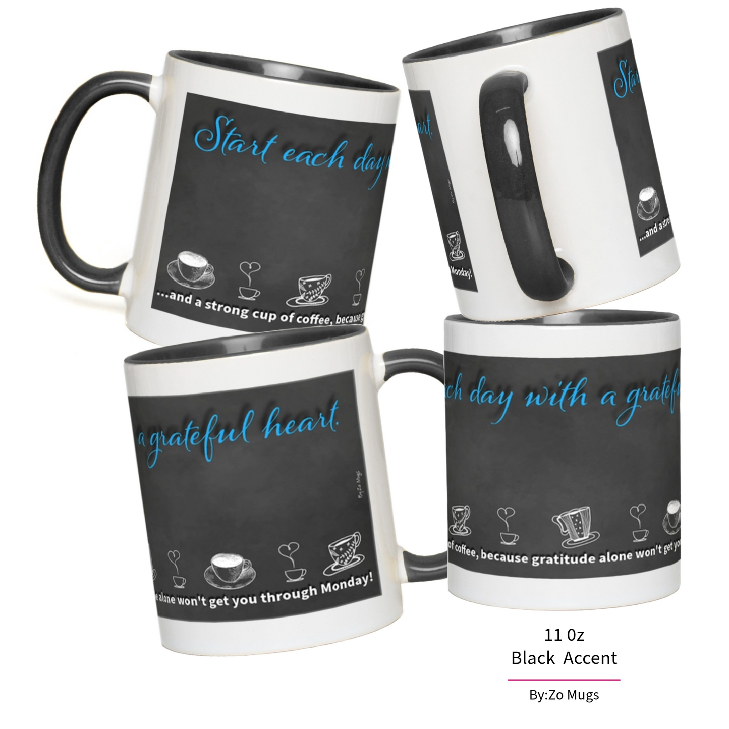 Start Your Day with Humor - Ceramic Mug by ByZo Mugs - By:Zo