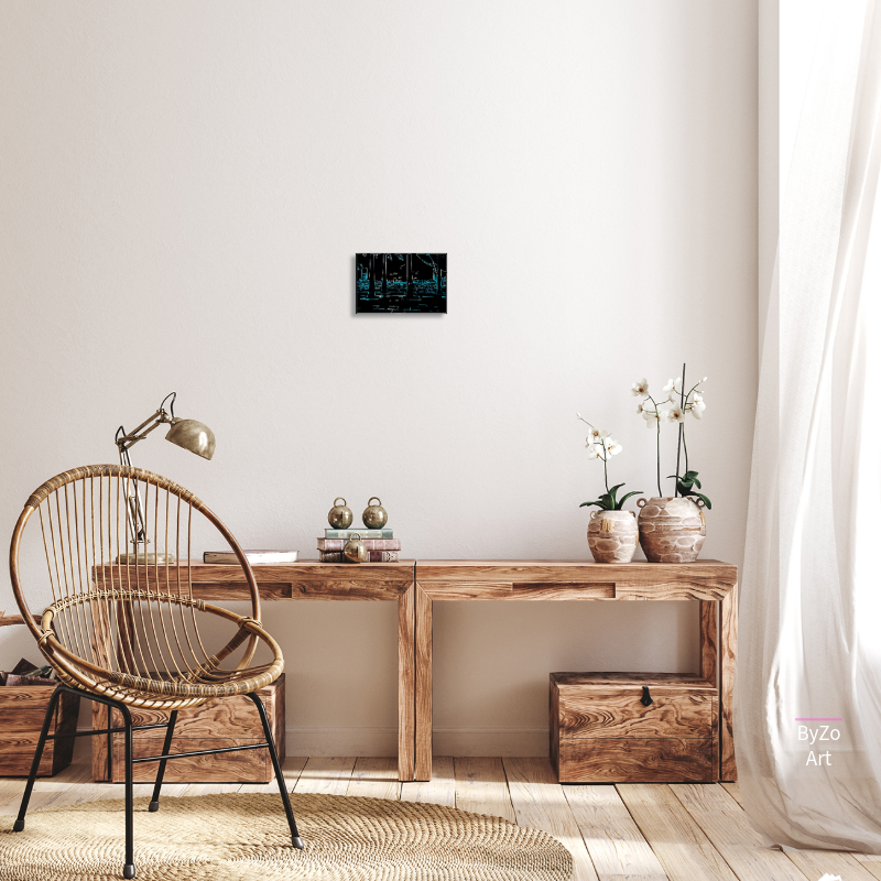 Sunset In Singapore - Original Photography And Digital Art  Giclee Canvas Print Pictorem.com for ByZo Art