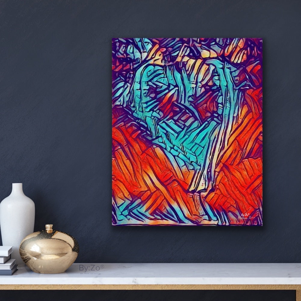 FROSTED HEART Abstract Digital Art  from Sketch By:Zo® - By:Zo