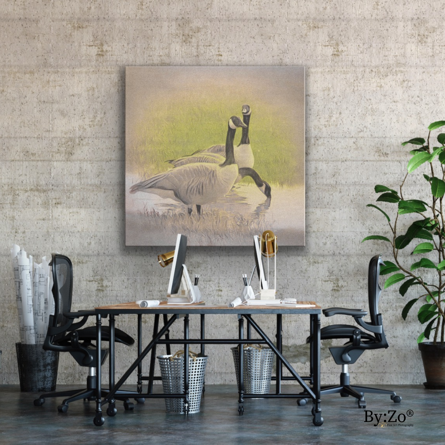 "Geese" Original Fine Art Photography  By:Zo® - By:Zo