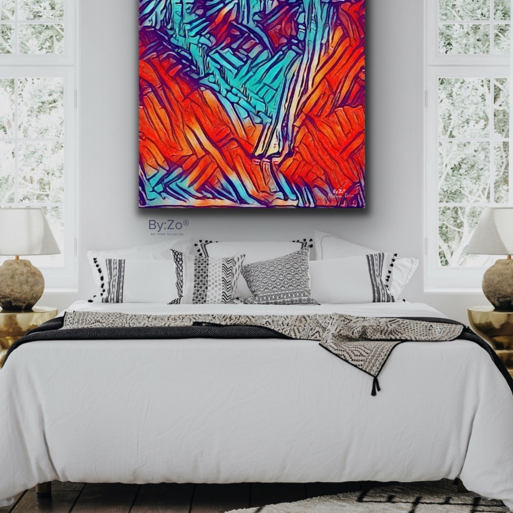 FROSTED HEART Abstract Digital Art  from Sketch By:Zo® - By:Zo