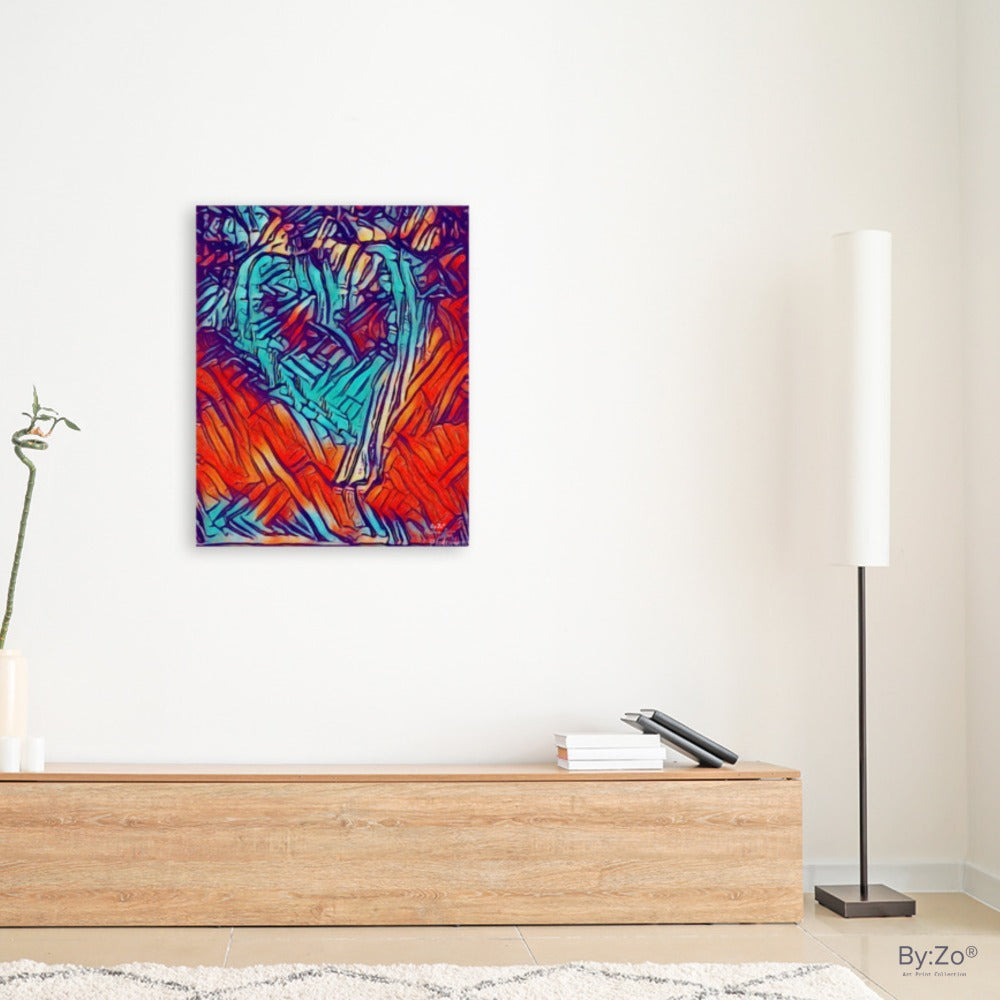 FROSTED HEART Abstract Digital Art  from Sketch By:Zo® - By:Zo