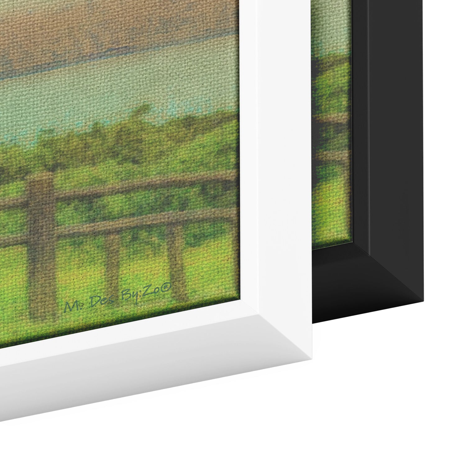 Wall Art Japan Landscape Hirado Bridge View Nagasaki Province on Floating Framed Canvas Fine-Art Photogrtaphy by: Maria Desnoyers By:Zo® - By:Zo