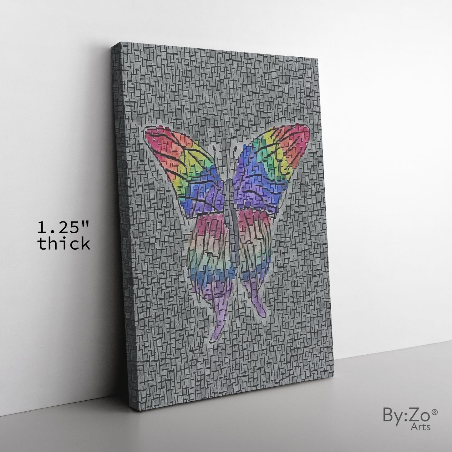 "One Of A Kind, Imperfection" Butterfly Illustration and Mixed-Media ByZo Arts - By:Zo