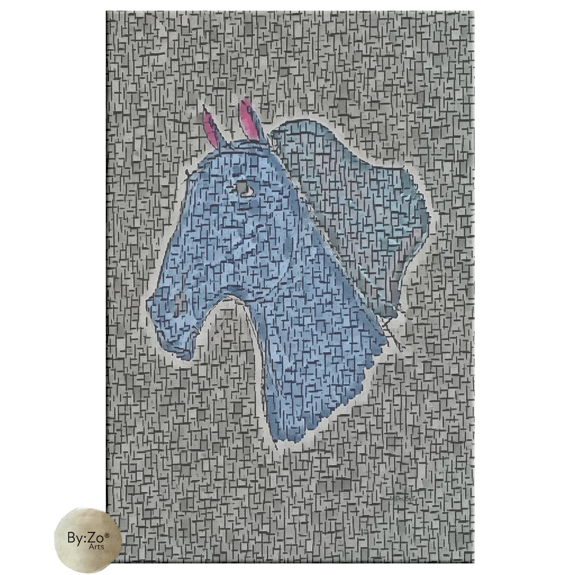 "Brave" Original Horse Illustration Fine Art ByZo Arts - By:Zo