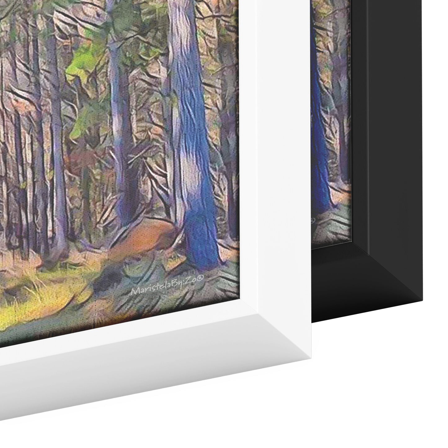 Picasso-Inspired New Zealand Landscape on Floating Framed Canvas Fine-Art Photography - By:Zo