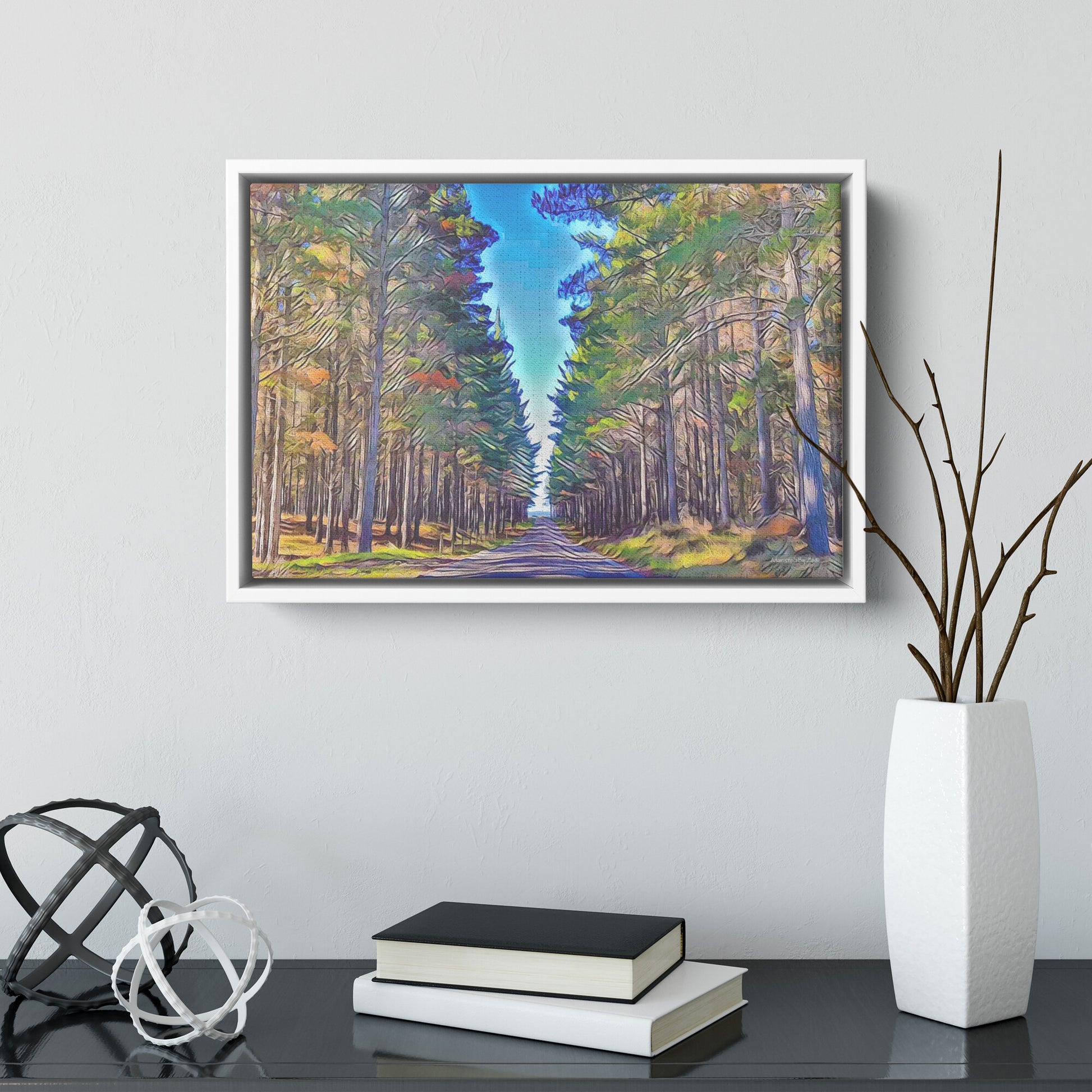 Picasso-Inspired New Zealand Landscape on Floating Framed Canvas Fine-Art Photography - By:Zo