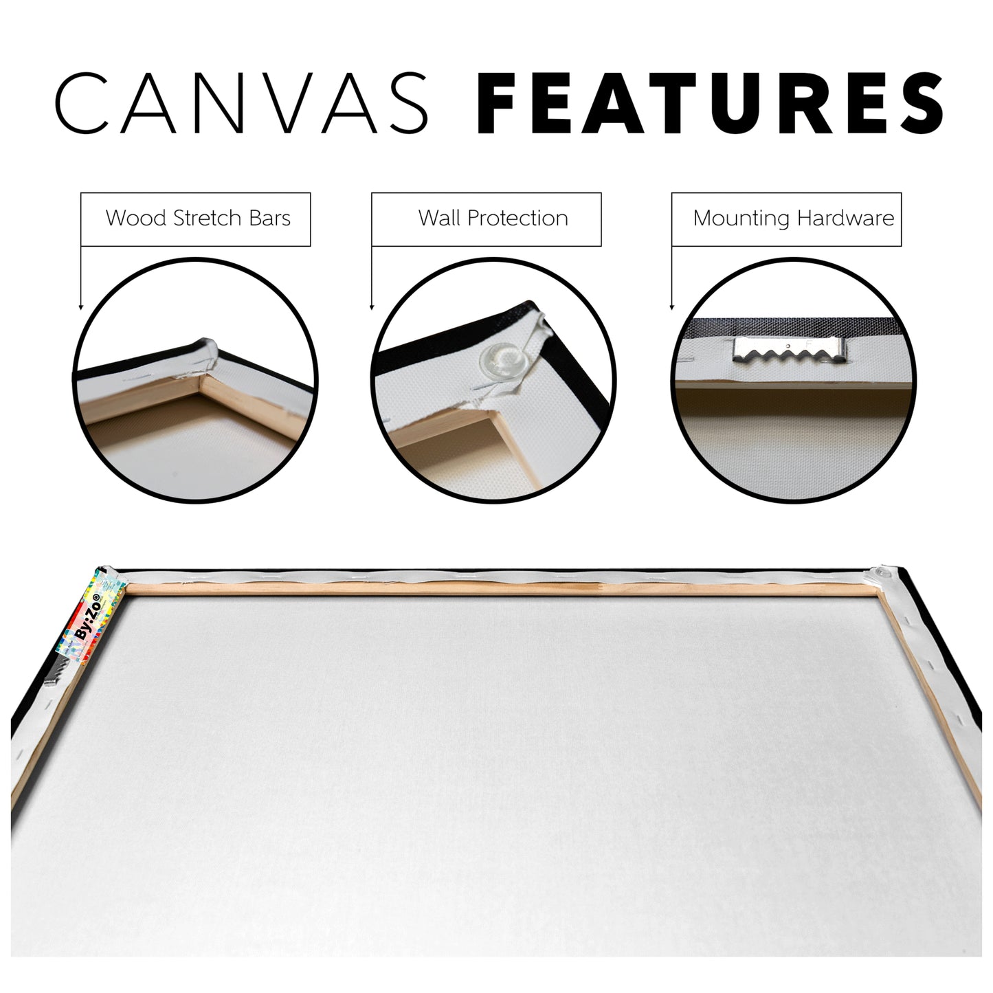 Canvas Features.Peace Lily on Wrapped Canvas Original Photography - ByZo Art by: Maria Desnoyers