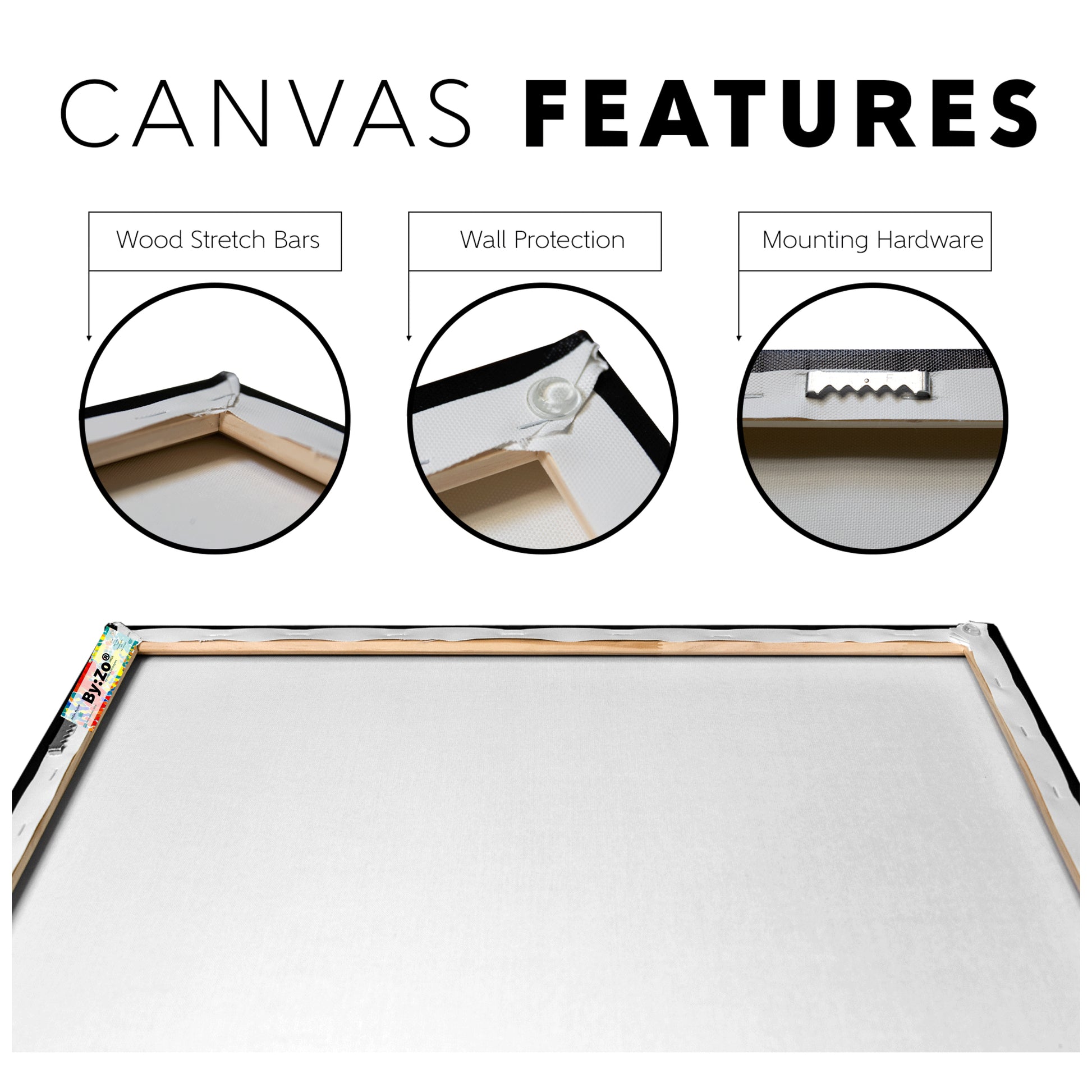 Canvas Features.Peace Lily on Wrapped Canvas Original Photography - ByZo Art by: Maria Desnoyers